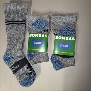 NWT 3 Pair Bombas Knee High 20-30mmHg Compression Socks, Size Small